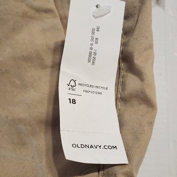 Old Navy Everyday High Waisted Khaki Shorts NWT Size 18 - Picture 3 of 5